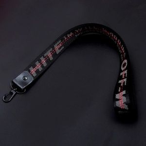 Off-White Lanyard Black Keychain Long Neck Strap